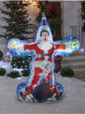 Gemmy Christmas Vacation Clark Griswold Electrocuted 6ft Airblown Inflatable